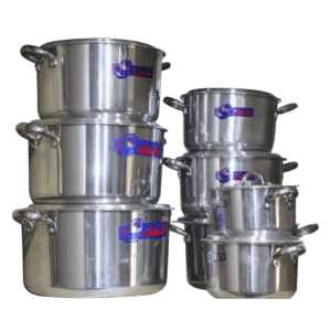 طقم الومنيوم الدهان يد استانلس 8ق